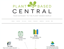 Tablet Screenshot of plantbasedcentral.com